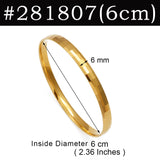 Anniyo 1Piece Bracelets for Women Girls Dubai Bangles Jewelry Arab Middle Eastern African Wedding Party Accessories #281707
