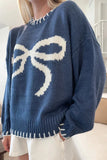 Warm Knitted Sweater Mujer for Women, Perfect for Christmas