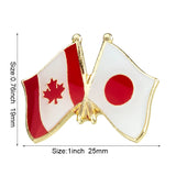 Flag Laple Pin Badge Brooch Canada friendship Ethiopia Ireland Brazil Pakistan Belgium Poland Germany Russia Philippines Finland