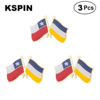 Denmark & Pakistan Flag Lapel Pin Friendship Flag Badge Flag pin 3pcs A Lot