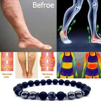 2022 Treatment of Varicose Veins Obsidian Anklet Adjustable Weight Loss Magnetic Therapy Magnet Anklet Bracelet for Mom Dad