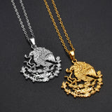 Anniyo Estados Unidos Mexicanos Pendant Necklaces for Women Men United Mexican States Mexico Jewelry #330506