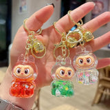 Acrylic Keychain with Flowing Sand Toy Figure Bag Accessory Cute Blind Box Decoration Gift Key Chain from Mainland China