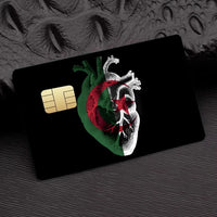 Morocco Map Flag  Card Stickers  Holographic Sticker Film Skin Cover for Credit Debit Card