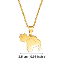 Anniyo 2.5cm Venezuela Map Pendant Necklaces for Women Girls Jewelry Venezuelan Stainless Steel Accessory @502362