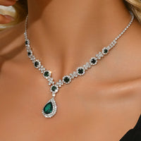 Ladies' fashionable and trendy design, water droplet necklace, jewelry suitable for dates, parties, holidays, gifts