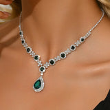 Ladies' fashionable and trendy design, water droplet necklace, jewelry suitable for dates, parties, holidays, gifts