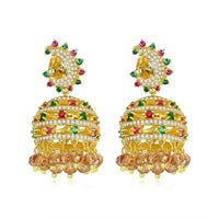 Gypsy Jewelry Retro Ethnic Indian Jhumka Crystal Small Bells Beads Drop Tassel Earrings Women Bohemian Statement Jhumki Tribal