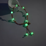Glow In The Dark Acrylic Anklet Bracelet Boho Beach Adjustable Foot Jewelry Women And Men Weave Stackable Summer Accessories
