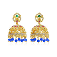 Gypsy Jewelry Retro Ethnic Indian Jhumka Crystal Small Bells Beads Drop Tassel Earrings Women Bohemian Statement Jhumki Tribal
