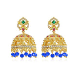 Gypsy Jewelry Retro Ethnic Indian Jhumka Crystal Small Bells Beads Drop Tassel Earrings Women Bohemian Statement Jhumki Tribal