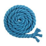 5Meters 5-20mm Colored Cotton Rope 3 Shares Twisted Cord DIY Decoration Macrame Ropes for Bag Braided Cords Sewing Accessories
