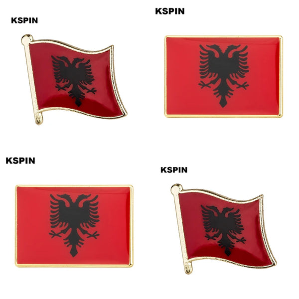 Albania flag pin lapel pin badge Brooch Icons KS-0001