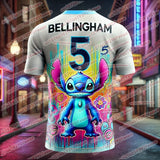 Summer Hot Sale Stitch Cute Cartoon Printed Fashion Boys and Girls Summer T-shirt Daily Kids Adult Trendy T-shirt Top