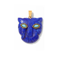 Fatima Hamsa Hand Evil Eye Pendant Lapis Lazuli Amethysts Rose Quart Natural Stone Charm For Making Necklace Bracelet Accessorie