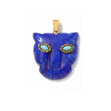 Fatima Hamsa Hand Evil Eye Pendant Lapis Lazuli Amethysts Rose Quart Natural Stone Charm For Making Necklace Bracelet Accessorie