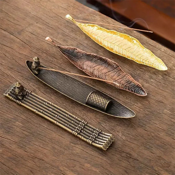 Creative Incense Holder Boat Fishing Men Insence Burner Sandalwood Incense Sticks Burners Aromatherapy Ornament Tea Room Decor