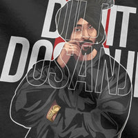 Diljit Dosanjh Punjabi Men's T Shirts Singer Desi Born To Shine Vintage Tees Short Sleeve Round Neck T-Shirts Cotton Gift merch