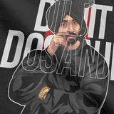 Diljit Dosanjh Punjabi Men's T Shirts Singer Desi Born To Shine Vintage Tees Short Sleeve Round Neck T-Shirts Cotton Gift merch