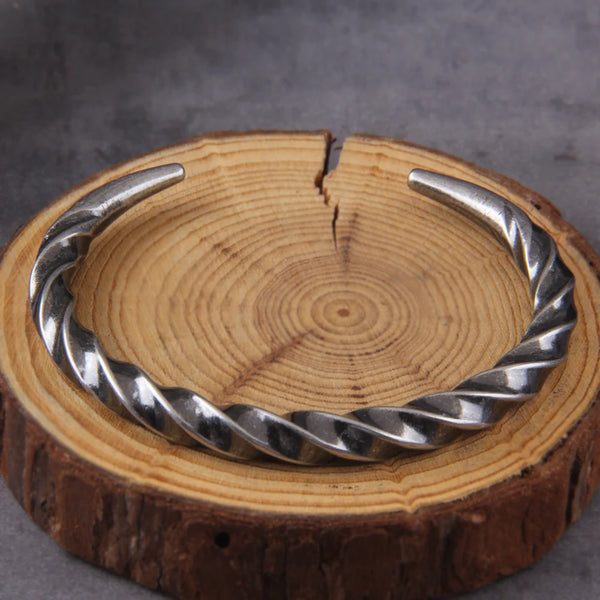 Retro Tibetan Elephant Carved Bracelet Men's Chinese Style Silver Plated Cuff Bracelet Women's Daily Party Lucky Jewelry Gift