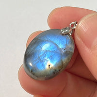 Pendant Natural Stone Irregular Shape Blue Purple Labradorite Pendant for Women Men Jewelry 1Pcs