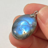 Pendant Natural Stone Irregular Shape Blue Purple Labradorite Pendant for Women Men Jewelry 1Pcs