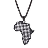 Multiple Countries Map Pendant Necklaces for Woman Man Gold Color IN USA HT ML MU CM PL UAE Africa CZ Map Unisex Jewelry Gift