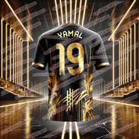New Hot Selling Yamal Fashion 3D Printed Men's Fan Commemorative T-shirt Daily Sports Quick Drying Jersey