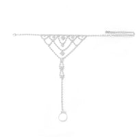 Fashionable Multi-layer Tassel Rhinestone Foot Chain Nightclub Ladies' Jewelry Ankle Accessories