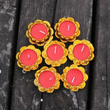 28 Pcs Handmade Lotus Flower TeaLight Candle, Floating Candle and Tea Lights, Centerpieces for Tables, Bridal Baby Shower