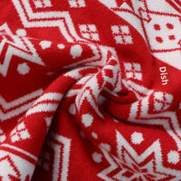 New Spring Autumn Knitted Pullover Top Long Sleeve Base Layer Round Neck Parent-Child Sweater Christmas Elements Pulover Top