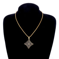 Exquisite Stainless Steel Pattern Witch Knot Pendant Necklace Celtic Knot Lucky Jewelry Christmas Gift for Friends and Family
