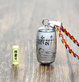 Stainless Steel Om Mani Padme Hum Prayer Wheel Mantra Buddhism Rotatable Necklace Cremation Jewelry Capsule Ash Urn Holder