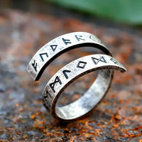 2024 New 316L Stainless Steel Viking Rotating chain rune Ring For Men Fashion retro Amulet fashion Jewelry Gift free shipping