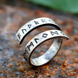 2024 New 316L Stainless Steel Viking Rotating chain rune Ring For Men Fashion retro Amulet fashion Jewelry Gift free shipping