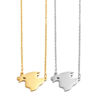 Anniyo Heart Spain Mallorca Heart Necklaces For Women Girls Stainless Steel Jewelry #532562