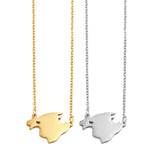 Anniyo Heart Spain Mallorca Heart Necklaces For Women Girls Stainless Steel Jewelry #532562