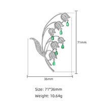 Autumn New Korean Elegant and Fashionable Clock Orchid brooch Creative Personalized Flower Clothing Pin Accessories for Women