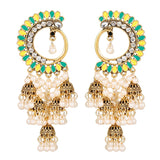 Pendientes Gypsy Ethnic Round Bells Indian Jewelry Earrings Vintage Tribe Jhumka Earrings Kolczyki Wedding Jewelry