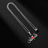 Palestine Map Flag Pendant Necklace Stainless Steel For Women Girls Gold Silver Color Charm Fashion Palestinian Femal Jewelry
