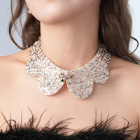 Pearl Beaded Lace Trim Collar Ribbons Women Necklace Wedding Jewelry for Clothes Dress  Beads Crystal Collar Wedding Jewelry