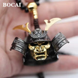 Robbery Ghost Warrior Japanese Samurai Undead Sterling Silver S925 Pendant Men and Women Domineering Necklace