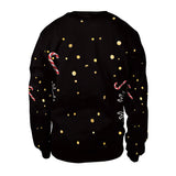 [You're My Secret]Women Autumn Winter Long Sleeve Crew Neck Pullover Tops Christmas Party Santa Claus Printed Casual Sweatshirts