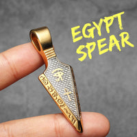 Eye of Horus Spearhead Men Necklaces With Pendant Stainless Steel Jewelry For Male Women Punk HipHop Accessories Gifts Wholesale