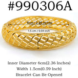Anniyo 6CM/2.36 Inch Dubai Bangle for Women Girls Wedding Party Ethiopian Bracelet African Arab Jewelry @990006