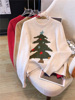 YuooMuoo Christmas Sweaters for Women 2025 New Autumn Winter Long Sleeve Christmas Tree Knitted Pullover Tops Korean Lady Shirts