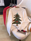 YuooMuoo Christmas Sweaters for Women 2025 New Autumn Winter Long Sleeve Christmas Tree Knitted Pullover Tops Korean Lady Shirts