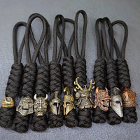 Vintage Hand-knitted Lanyard Keychain Biker helmet Pendant Paracord Rope weave Accessories Bag Hanging Handmade Car Keyring