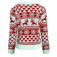 Winter 2025 Women's Christmas Sweater Soft Cute Xmas Look Knitwear Long Sleeve O Neck Jumpers Top Streetwear Y2K Style Pullovers