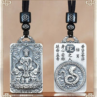 Eight Patronus Buddha Tathagata Avalokitesvara Amitabha Necklace Male Jewelry Zodiac Pendant Necklace For Women Men Amulet